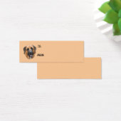 Mastiff Gezicht Hond Foto Gift Label Mini Visitekaartjes (Bureau)