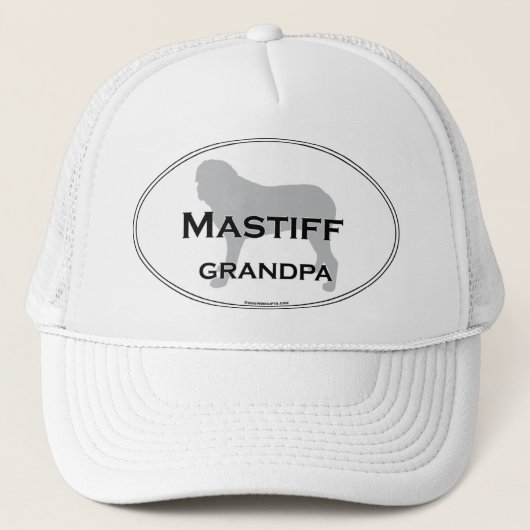 Mastiff Grandpa Trucker Pet (Voorkant)
