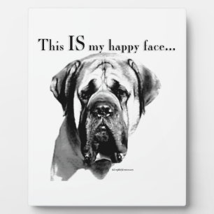 Mastiff Happy Face Fotoplaat