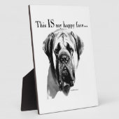 Mastiff Happy Face Fotoplaat (Zijkant)