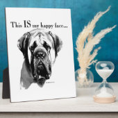 Mastiff Happy Face Fotoplaat (Zijkant)