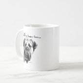 Mastiff Happy Face Koffiemok (Voorkant links)