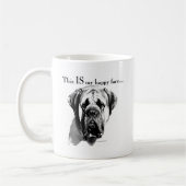 Mastiff Happy Face Koffiemok (Links)