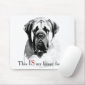 Mastiff Happy Face Mousepad Muismat (Met muis)