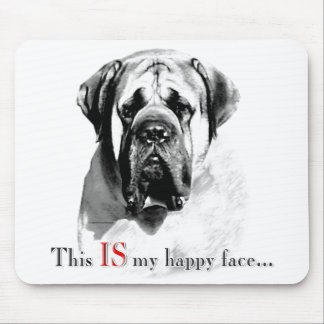 Mastiff Happy Face Mousepad Muismat