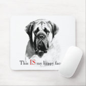 Mastiff Happy Face Muismat (Met muis)