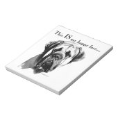 Mastiff Happy Face Notitieblok (Linkerzijde)