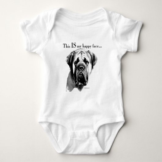 Mastiff Happy Face Romper (Voorkant)