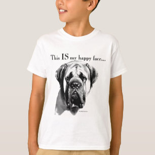 Mastiff Happy Face T-shirt