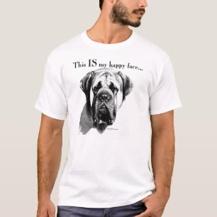 Mastiff Happy Face T-shirt