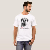 Mastiff Happy Face T-shirt (Voorkant volledig)