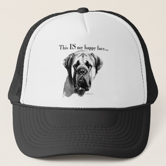 Mastiff Happy Face Trucker Pet (Voorkant)