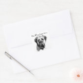 Mastiff Happy Face Vierkante Sticker (Envelop)