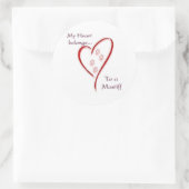 Mastiff hart behoort - Sticker (Tas)