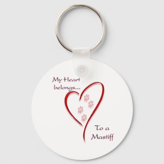 Mastiff hart behoort tot Sleutelhanger (Voorkant)