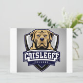 Mastiff-hond: College-logo Kaart (Staand voorkant)