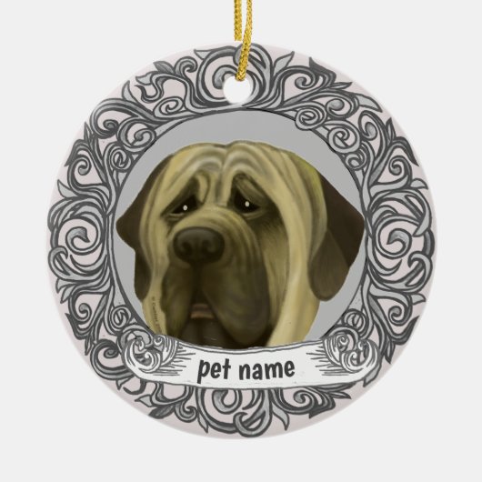 Mastiff-hond Lieve Herinnering ornament (Voorkant)