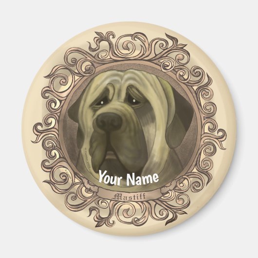 Mastiff hond magneet (Voorkant)