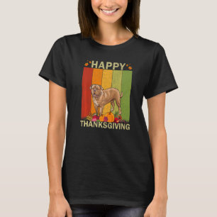 Mastiff Hond Retro Graphic Family Matching Bedankt T-shirt