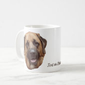 Mastiff Hondenliefhebber Personaliseert Koffiemok (Voorkant links)