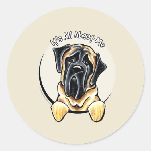 Mastiff IAAM Ronde Sticker (Voorkant)
