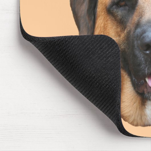 Mastiff in Graduation Cap Funny Dog Mousepad Muismat (Hoek)