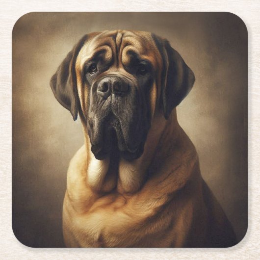 Mastiff Kartonnen Onderzetters (Voorkant)