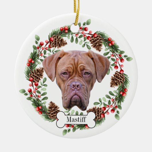 mastiff keramisch ornament (Voorkant)
