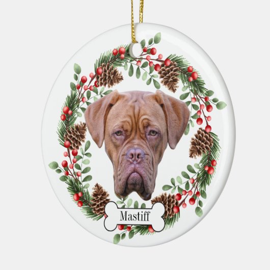 mastiff keramisch ornament (Links)
