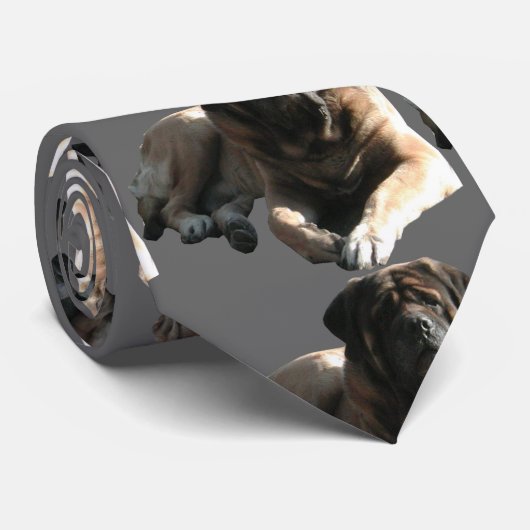 Mastiff Krawatte Stropdas (Opgerold)