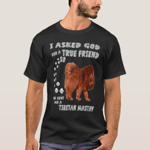 Mastiff Leeuw Hond Mam, Mastiff Pap Art, Tibetaans T-shirt