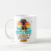 Mastiff Lover Funny Mastiff Dog Retro  Koffiemok (Links)