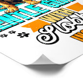 Mastiff Lover Funny Mastiff Dog Retro  Poster (Hoek)