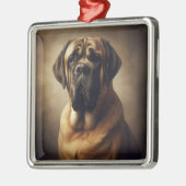 Mastiff Metalen Ornament (Links)