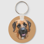 Mastiff Mix Dog Sleutelhanger (Voorkant)
