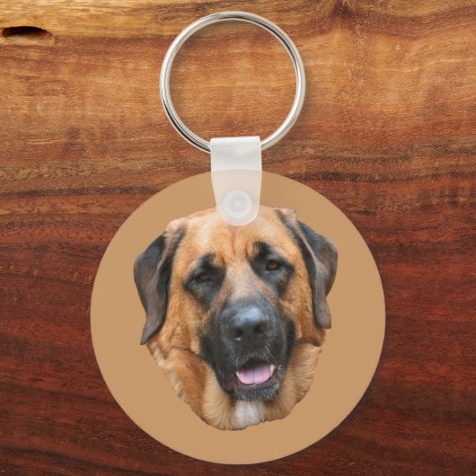 Mastiff Mix Dog Sleutelhanger (Voorkant)