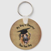 Mastiff My Dog Is Smarter Than Your Dog Funny Sleutelhanger (Voorkant)