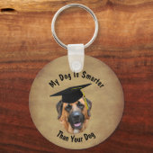Mastiff My Dog Is Smarter Than Your Dog Funny Sleutelhanger (Voorkant)
