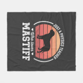 Mastiff Natuurkunde Docent Hond Liefhebber Fleece Deken (Voorkant (Horizontaal))