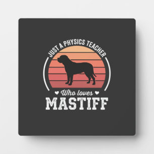 Mastiff Natuurkunde Docent Hond Liefhebber Fotoplaat