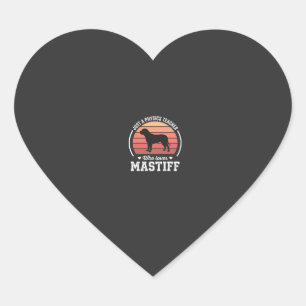 Mastiff Natuurkunde Docent Hond Liefhebber Hart Sticker