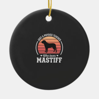 Mastiff Natuurkunde Docent Hond Liefhebber Keramisch Ornament