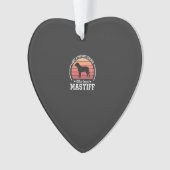 Mastiff Natuurkunde Docent Hond Liefhebber Ornament (voorkant)