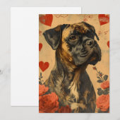 Mastiff Oud Valentijnsdag Feestdagenkaart (Voorkant / Achterkant)
