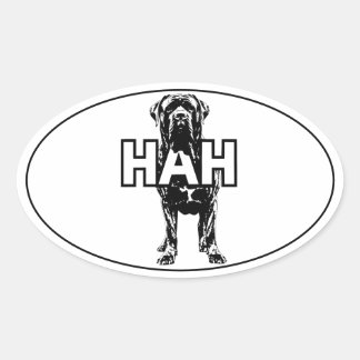 Mastiff Ovale Sticker