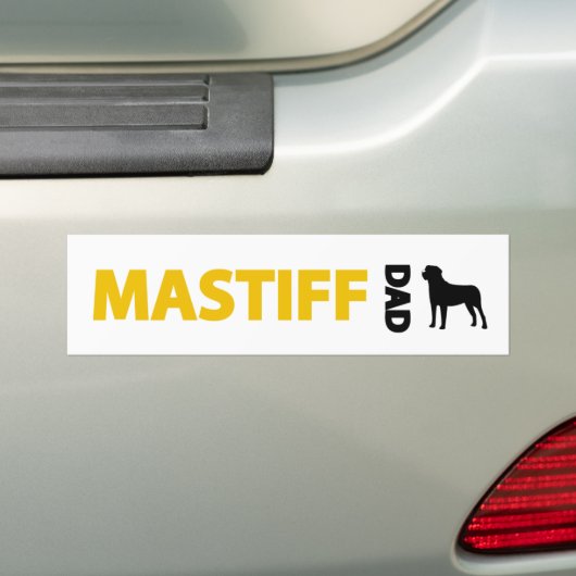 Mastiff pa bumpersticker (Op auto)