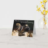 Mastiff pair Kaart (Gele Bloem)