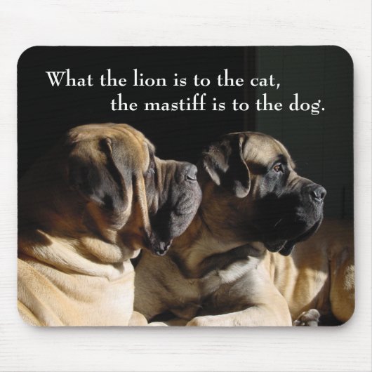 Mastiff Pair Mousepad Muismat (Voorkant)