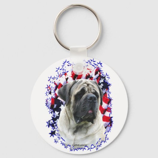 Mastiff Patriot 1 Sleutelhanger (Voorkant)