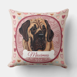 Mastiff Persoonlijke Valentijnskussen Kussen